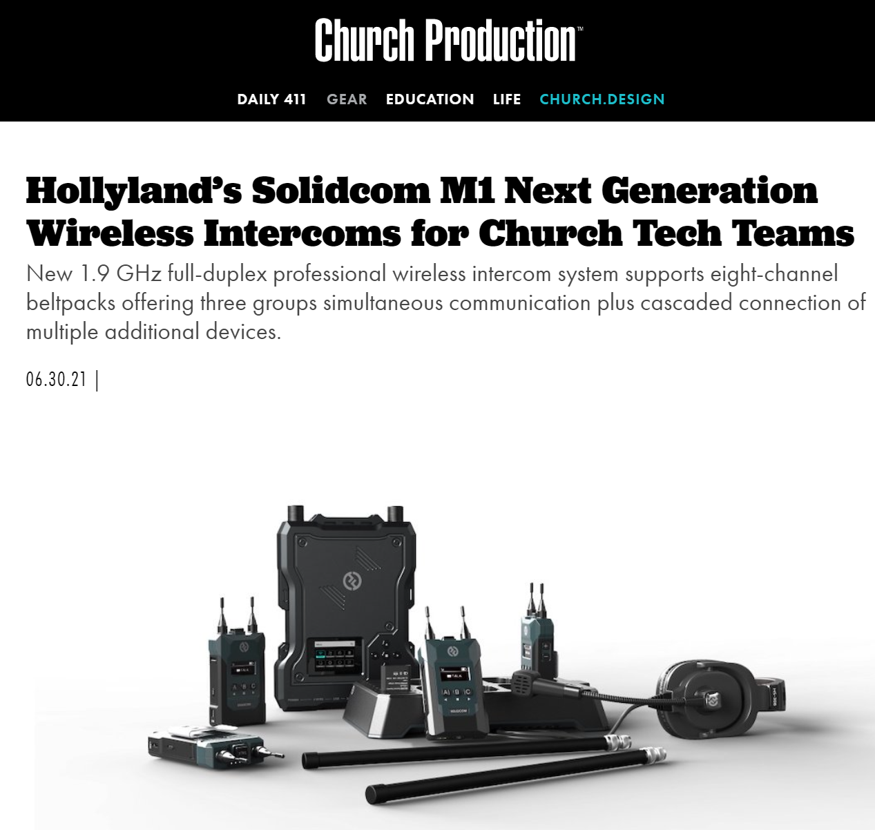 Hollyland’s Solidcom M1 Next Generation Wireless Intercoms for Church Tech Teams -Church Production