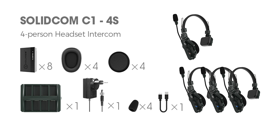 hollyland wireless intercom solidcom c1 packages