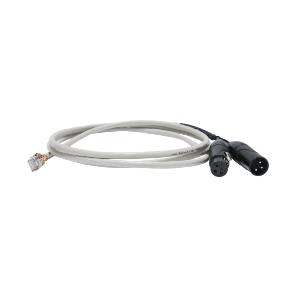 Ethernet to Dual XLR Cable