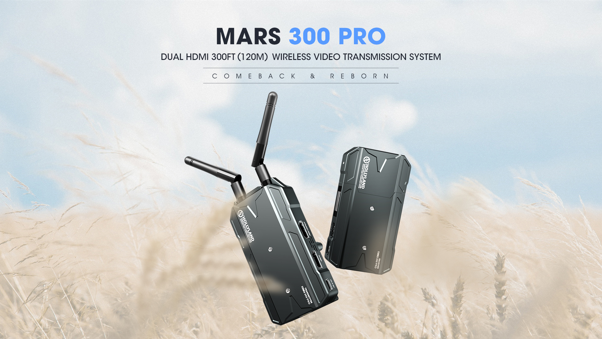 Hollyland Mars 300 Pro Enhanced Dual HDMI Wireless Video Transmission System 