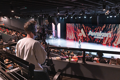 The Awaken Church Enhances Their Production Team's Experience with the World’s First Wireless Dual-Mic ENC Intercom Headset System — Solidcom C1 Pro